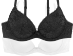 DORINA tiefdekolltierter Push up Bügel BH Sonia D17256